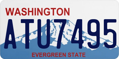 WA license plate ATU7495