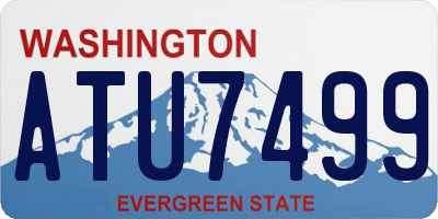 WA license plate ATU7499
