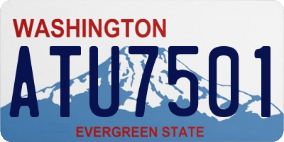 WA license plate ATU7501
