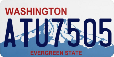WA license plate ATU7505