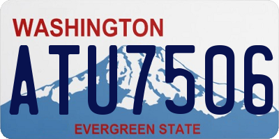 WA license plate ATU7506