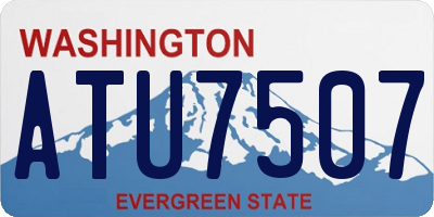 WA license plate ATU7507