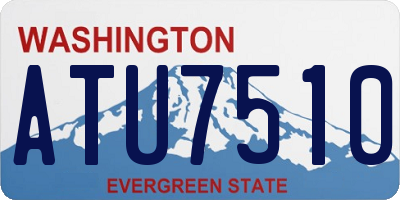 WA license plate ATU7510