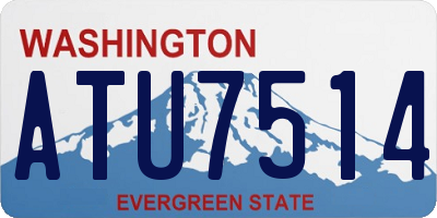 WA license plate ATU7514