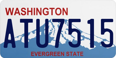 WA license plate ATU7515