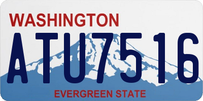 WA license plate ATU7516