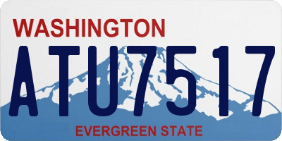 WA license plate ATU7517