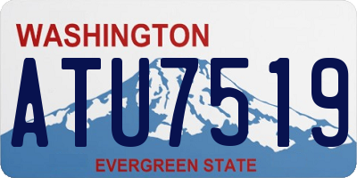 WA license plate ATU7519