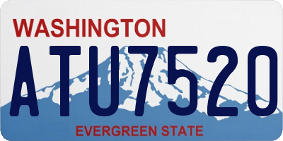WA license plate ATU7520