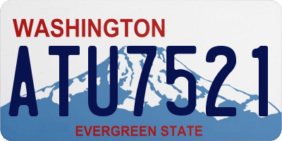 WA license plate ATU7521