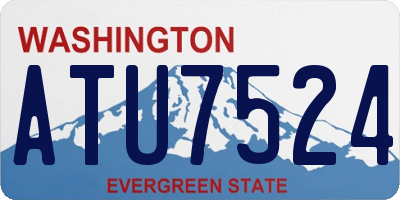 WA license plate ATU7524