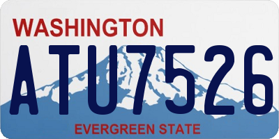 WA license plate ATU7526