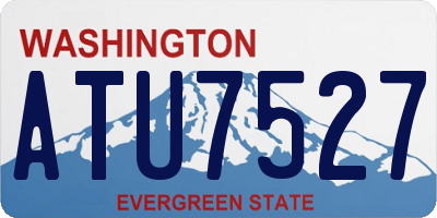 WA license plate ATU7527