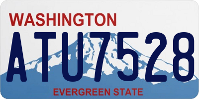 WA license plate ATU7528