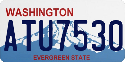 WA license plate ATU7530