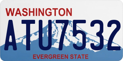 WA license plate ATU7532