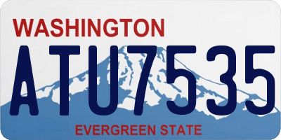 WA license plate ATU7535