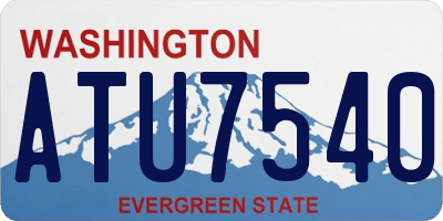 WA license plate ATU7540