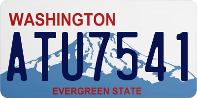 WA license plate ATU7541