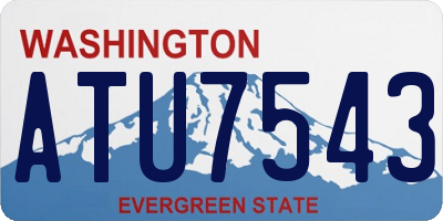 WA license plate ATU7543
