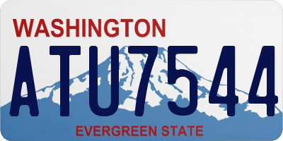WA license plate ATU7544