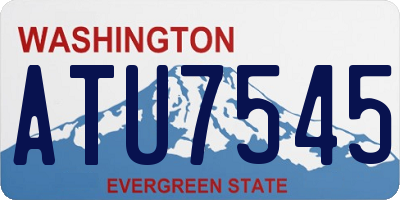 WA license plate ATU7545