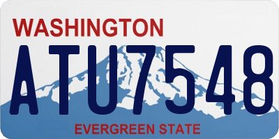 WA license plate ATU7548