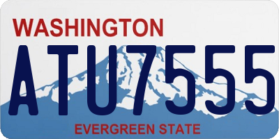 WA license plate ATU7555