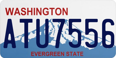 WA license plate ATU7556