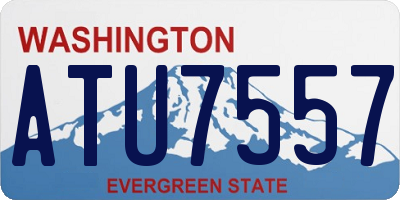 WA license plate ATU7557