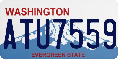 WA license plate ATU7559