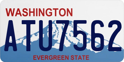 WA license plate ATU7562