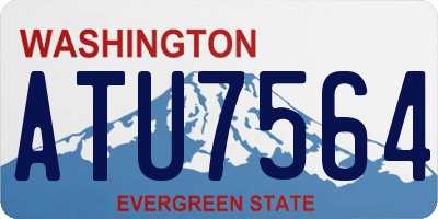 WA license plate ATU7564