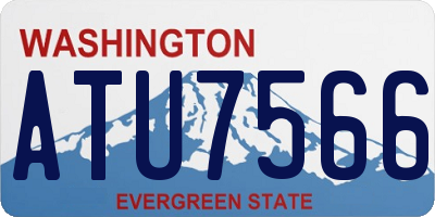 WA license plate ATU7566