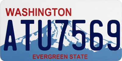 WA license plate ATU7569