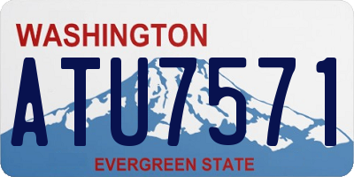 WA license plate ATU7571
