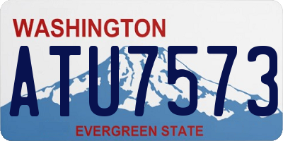 WA license plate ATU7573