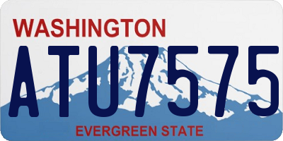 WA license plate ATU7575