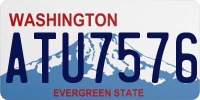 WA license plate ATU7576