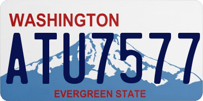 WA license plate ATU7577