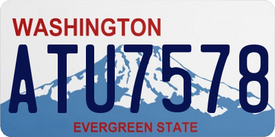 WA license plate ATU7578