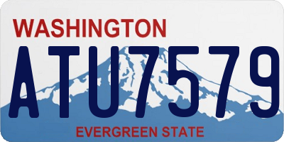 WA license plate ATU7579