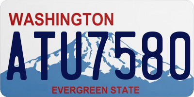 WA license plate ATU7580