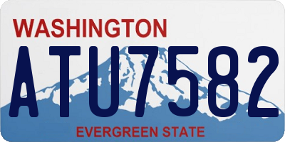 WA license plate ATU7582