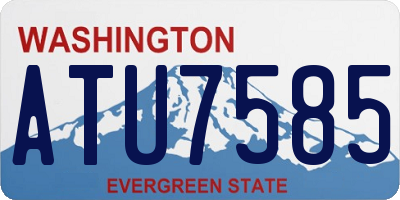 WA license plate ATU7585