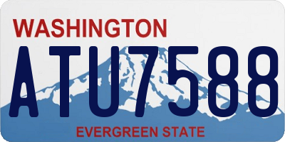 WA license plate ATU7588