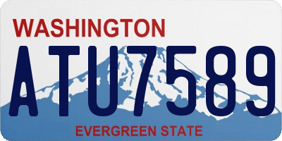 WA license plate ATU7589