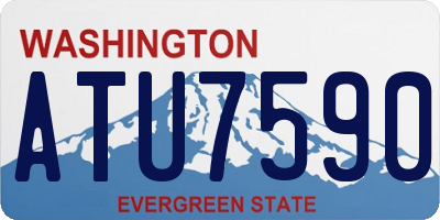 WA license plate ATU7590