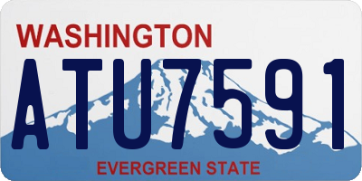 WA license plate ATU7591