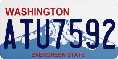 WA license plate ATU7592